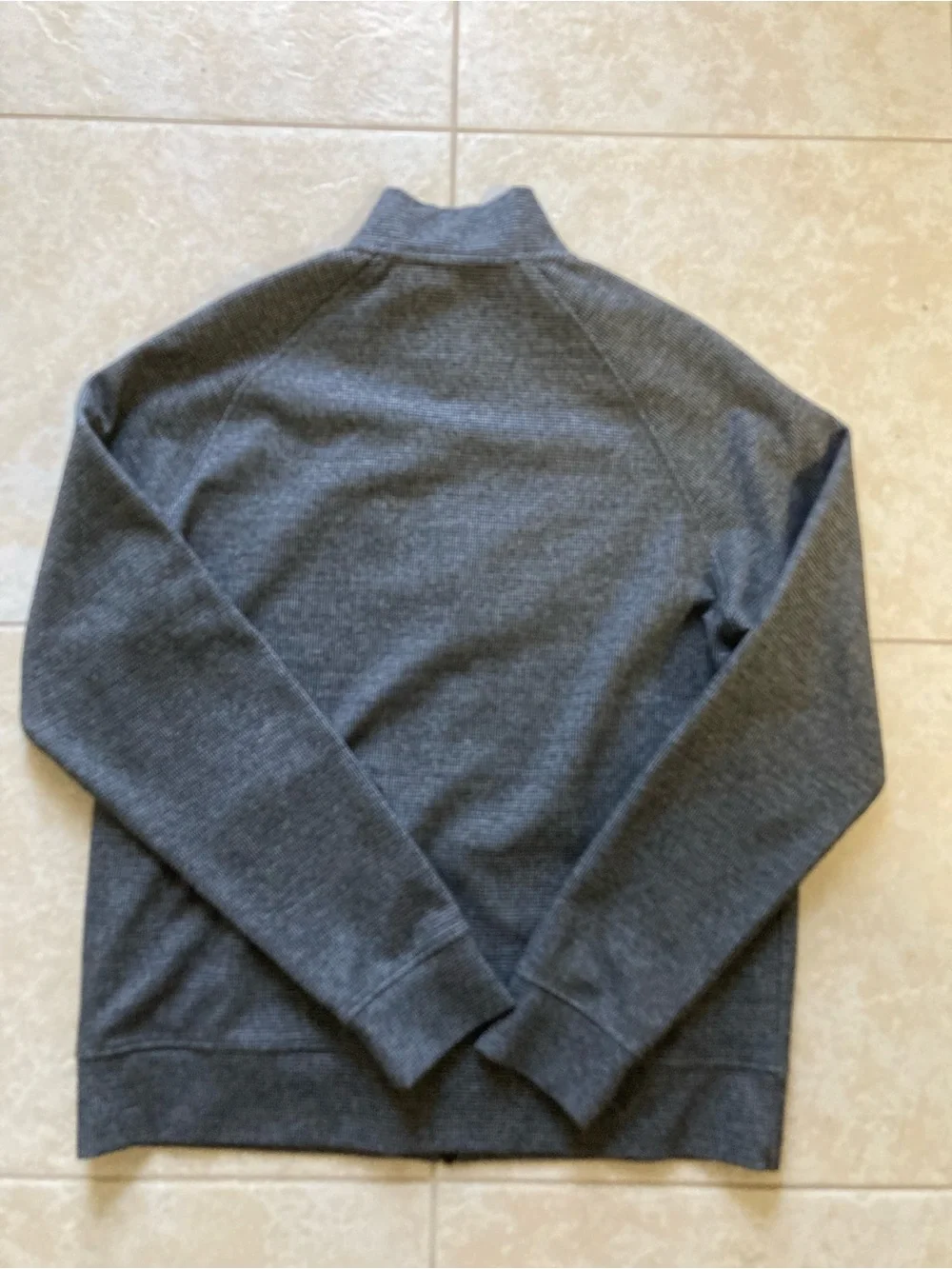 Karl Lagerfeld Men's Charcoal Gray Paris Full-Zip sweater track jacket